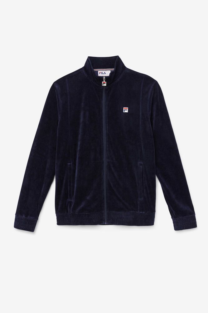 Fila Jakke Herre Marineblå O-fit Velour 597634-KJU